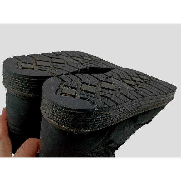 Wolverine Mens Hellcat Black Leather Work & Safety Boots Size 7.5 Med Wedge Sole - Picture 4 of 8